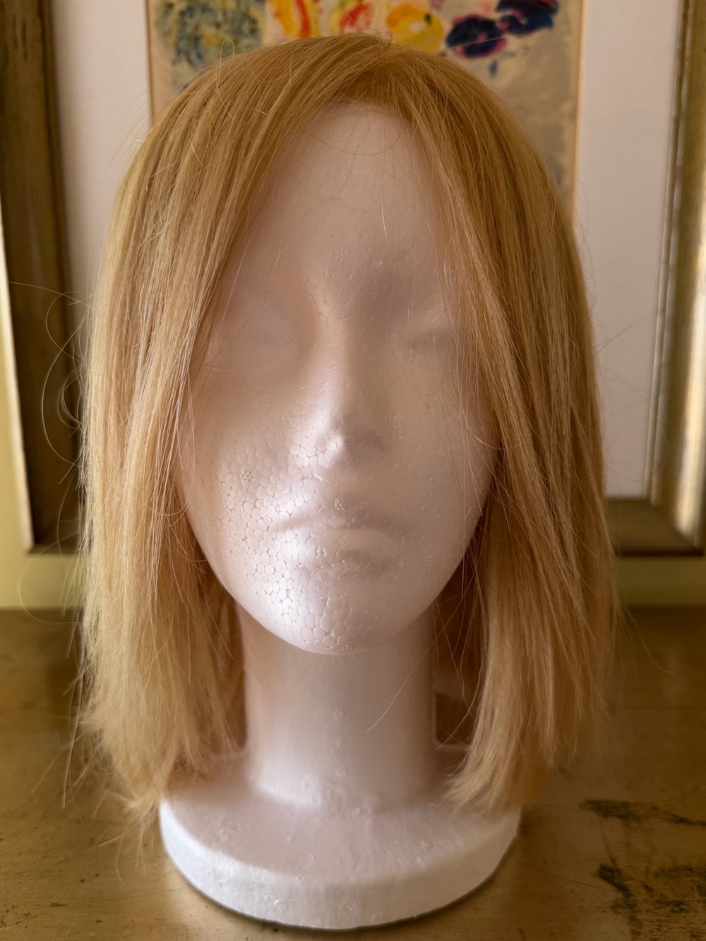 Jon Renau luxury blonde real human hair wig 13” length from crown Pre-loved